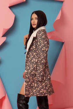 Alessa Luxury Eco astrakhan coat