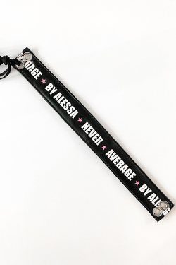 NA Pink Star black choker