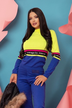 Heaven-like Knit Sweater - Neon Yellow