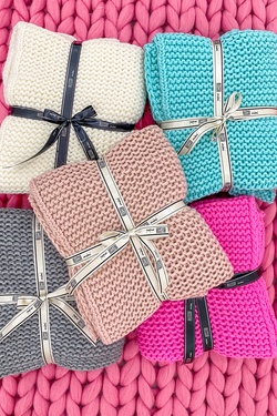 Alessa mini A Blanket - Pink Powder