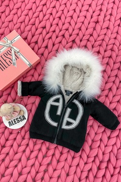 Alessa mini Knit Jacket - black