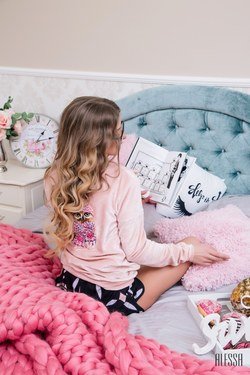 Ultra Comfy powder plush sweatshirt