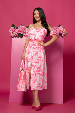 Trendsetter Icon 7/8 Dress with Removable Belt - Pink
