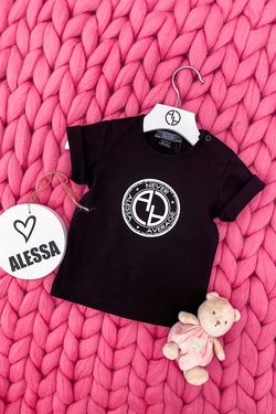 Always Invited Alessa mini Logo T-Shirt  - Black