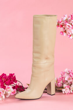 Graceful Garments Boots - Soft Beige