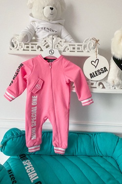 Alessa Mini Special One Romper with Zipper - pink