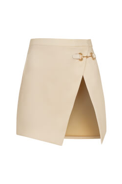 Pulse Pleat Skirt-Accessory - Soft Beige