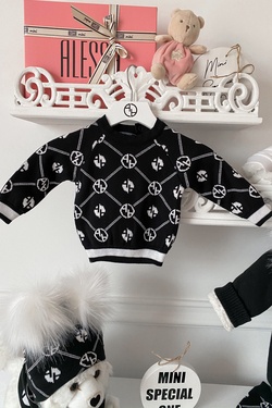 Alessa mini Religion Knit Blouse - black