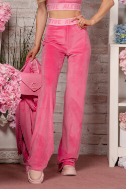 Candy Crush Plush Pants - New Pink