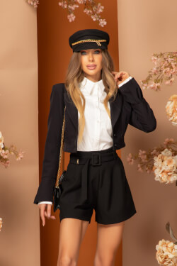 Lively Charm Short Blazer - Black
