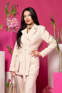 Whispered Elegance Trench - Soft Beige