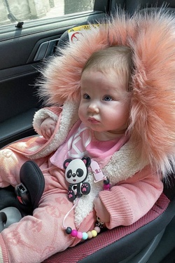 Alessa mini Knit Jacket - pink