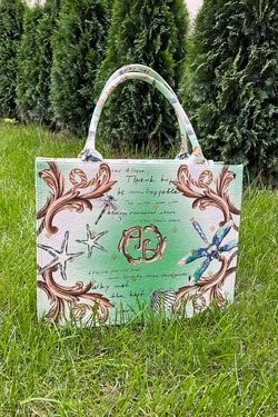 All I Want Is A Yacht Bag - Green Print