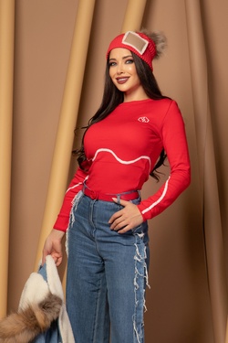 Sweater Weather Knitted Sweater - Red