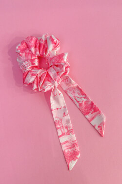 Trendsetter Icon Scrunchie-Bow - Pink