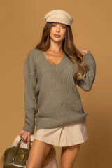 Wool Poise Wool Sweater - Light Green - Image 19