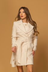 Luxury Elegance Trench Coat - Soft Beige - Image 17