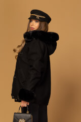 Winter Pulse Winter Coat - Cashmere Bomber - Black - Image 13