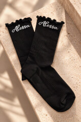 Prestige Pair Mid-Length Socks - Black - Image 7
