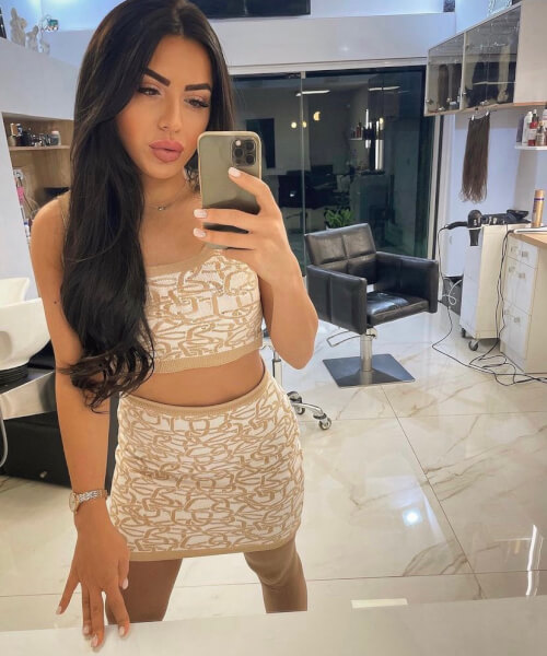 Alessa luxury knit crop top