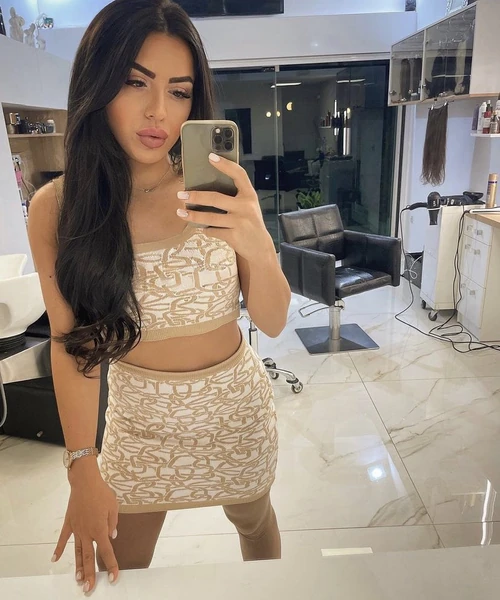 Alessa luxury knit crop top